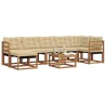 Ensemble de canapés d'extérieur 8 pcs Naturel et Beige 527119527119