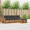 Ensemble de canapés d'extérieur 4 pcs Naturel et Anthracite 527124527124