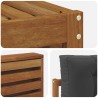 Ensemble de canapés d'extérieur 4 pcs Naturel et Anthracite 527124527124