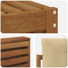Ensemble de canapés d'extérieur 4 pcs Naturel et Beige 527125527125