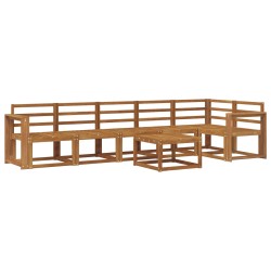 Ensemble de canapés d'extérieur 7 pcs Naturel 527128527128