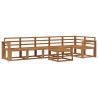 Ensemble de canapés d'extérieur 7 pcs Naturel 527128527128