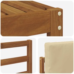 Ensemble de canapés d'extérieur 6 pcs Naturel et Beige 527129527129