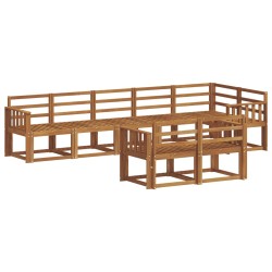 Ensemble de canapés d'extérieur 8 pcs Naturel 527131527131