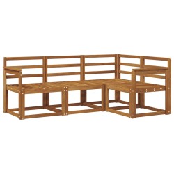 Ensemble de canapés d'extérieur 4 pcs Naturel 527139527139