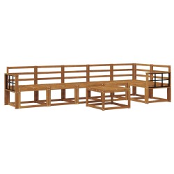 Ensemble de canapés d'extérieur 7 pcs Naturel 527140527140