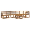 Ensemble de canapés d'extérieur 7 pcs Naturel 527140527140