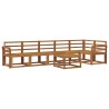 Ensemble de canapés d'extérieur 7 pcs Naturel 527141527141