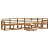 Ensemble de canapés d'extérieur 7 pcs Naturel 527141527141