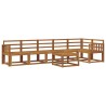Ensemble de canapés d'extérieur 7 pcs Naturel 527142527142