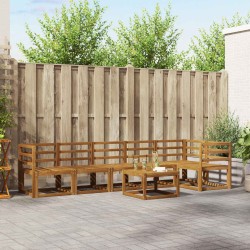 Ensemble de canapés d'extérieur 7 pcs Naturel 527144527144