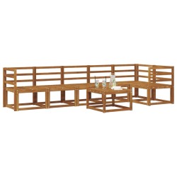 Ensemble de canapés d'extérieur 7 pcs Naturel 527144527144