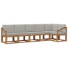 Ensemble de canapés d'extérieur 6 pcs Gris Naturel et Clair 527145527145