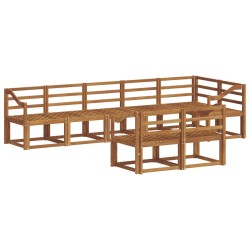 Ensemble de canapés d'extérieur 8 pcs Naturel 527146527146