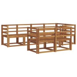 Ensemble de canapés d'extérieur 7 pcs Naturel 527149527149