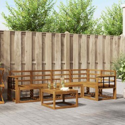 Ensemble de Canapés 6 pcs Naturel Bois d'Acacia Massif 527150527150