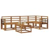 Ensemble de Canapés 6 pcs Naturel Bois d'Acacia Massif 527150527150