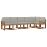 Ensemble de canapés d'extérieur 6 pcs Gris Naturel et Clair 527151527151