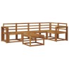 Ensemble de Canapés 6 pcs Naturel Bois d'Acacia Massif 527156527156