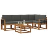 Ensemble de canapés d'extérieur 6 pcs Naturel et Anthracite 527159527159
