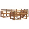 Ensemble de canapés d'extérieur 7 pcs Naturel 527160527160