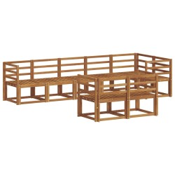 Ensemble de canapés d'extérieur 8 pcs Naturel 527161527161