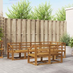 Ensemble de canapés d'extérieur 7 pcs Naturel 527162527162