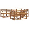 Ensemble de canapés d'extérieur 7 pcs Naturel 527162527162