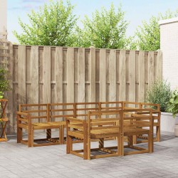 Ensemble de canapés d'extérieur 7 pcs Naturel 527163527163