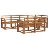 Ensemble de canapés d'extérieur 7 pcs Naturel 527163527163