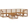 Ensemble de Canapés Naturel Bois d'Acacia Massif 527169527169