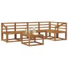 Ensemble de Canapés Naturel Bois d'Acacia Massif 527169527169