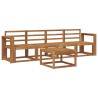 Ensemble de canapés d'extérieur 5 pcs Naturel 527172527172