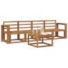 Ensemble de canapés d'extérieur 5 pcs Naturel 527172527172