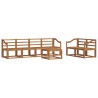Ensemble de canapés d'extérieur 7 pcs Naturel 527173527173