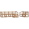 Ensemble de canapés d'extérieur 7 pcs Naturel 527173527173