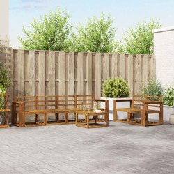 Ensemble de canapés d'extérieur 7 pcs Naturel 527175527175