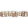 Ensemble de canapés d'extérieur 7 pcs Naturel 527175527175