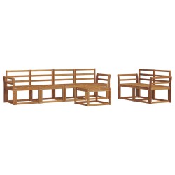 Ensemble de canapés d'extérieur 7 pcs Naturel 527176527176