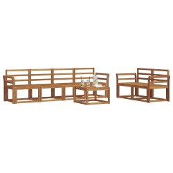 Ensemble de canapés d'extérieur 7 pcs Naturel 527176527176