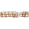 Ensemble de canapés d'extérieur 7 pcs Naturel 527176527176