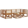 Ensemble de canapés d'extérieur 7 pcs Naturel 527181527181