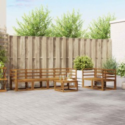 Ensemble de canapés d'extérieur 7 pcs Naturel 527183527183