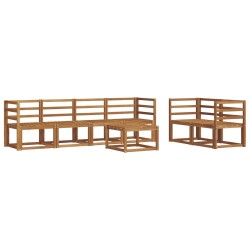 Ensemble de canapés d'extérieur 7 pcs Naturel 527183527183