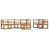Ensemble de canapés d'extérieur 7 pcs Naturel 527183527183