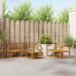 Ensemble de canapés d'extérieur 6 pcs Naturel 527186527186