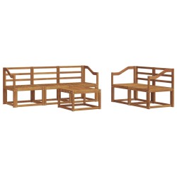 Ensemble de canapés d'extérieur 6 pcs Naturel 527186527186
