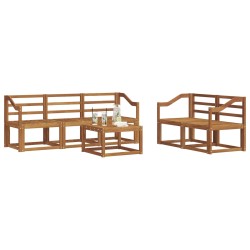 Ensemble de canapés d'extérieur 6 pcs Naturel 527186527186