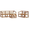 Ensemble de canapés d'extérieur 6 pcs Naturel 527186527186