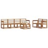 Ensemble de canapés d'extérieur 7 pcs Naturel 527187527187